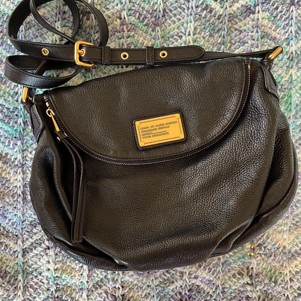 Marc by Marc Jacobs Black Classic Q Natasha Large Cross Body Bag